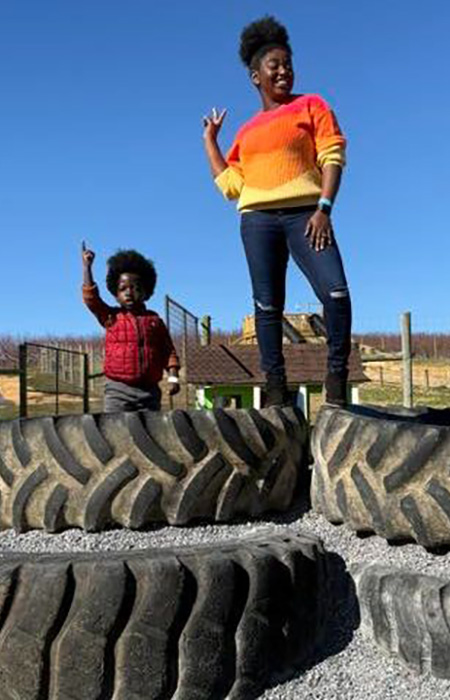 Family at the Barnyard