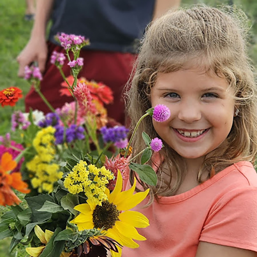 Girl with Flowers