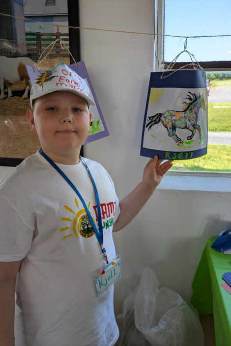 Painting at Camp Sunshine